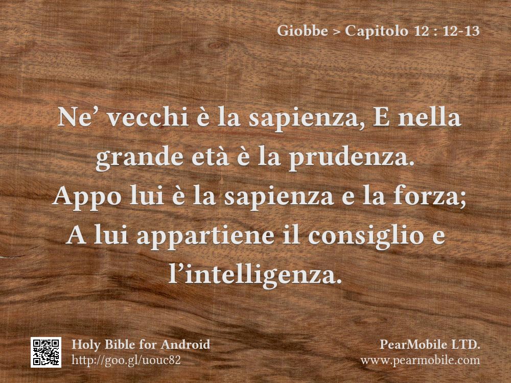Giobbe, Capitolo 12:12-13